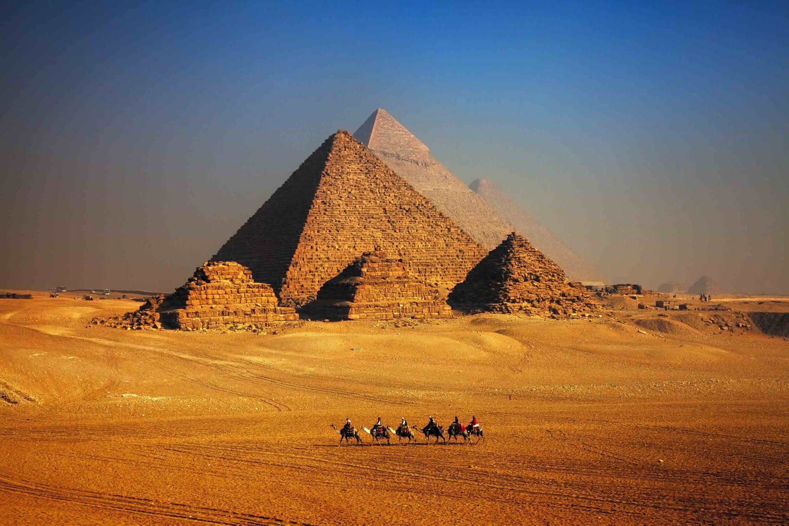 Las pirámides de Guiza en Egipto