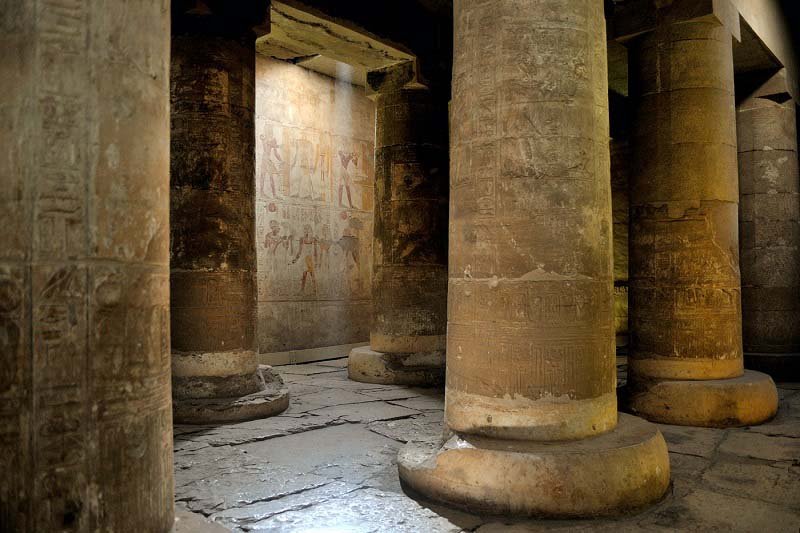 Templo de Abydos - Primera sala hipóstila