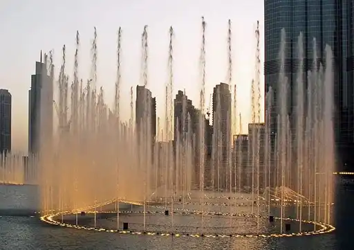 Fonte de Dubai - La Fuente de Dubái - Sia Tours.